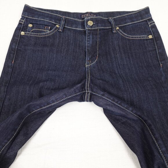 FIDELITY Belladonna Mid Rise Boot Cut Jeans Women's 30 - Picture 7 of 14
